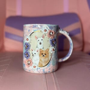 Kubek personalizowany z trzema zwierzakami