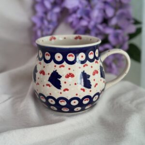 Kubek 500ml w grzybki i SHELTIE