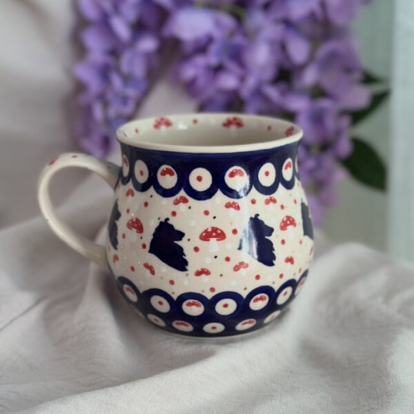 Kubek 500ml w grzybki i SHELTIE